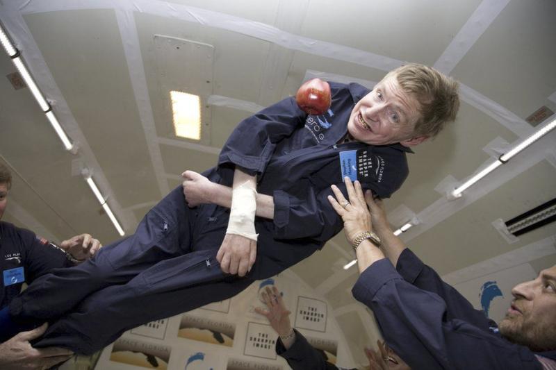 Stephen Hawking Flying